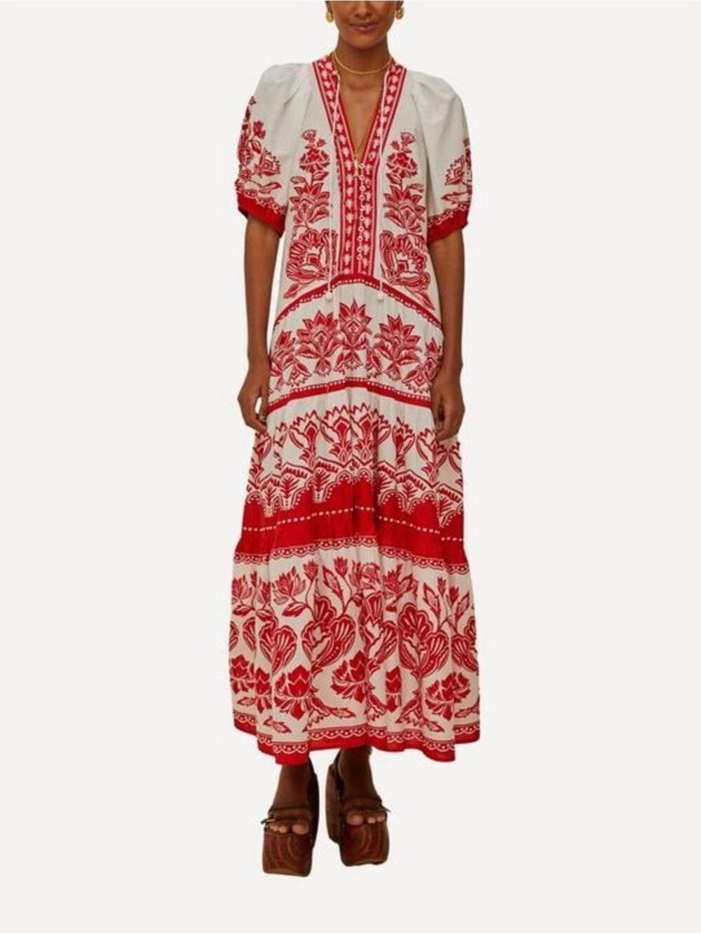 Farm Rio Boho Garden Midi Dress